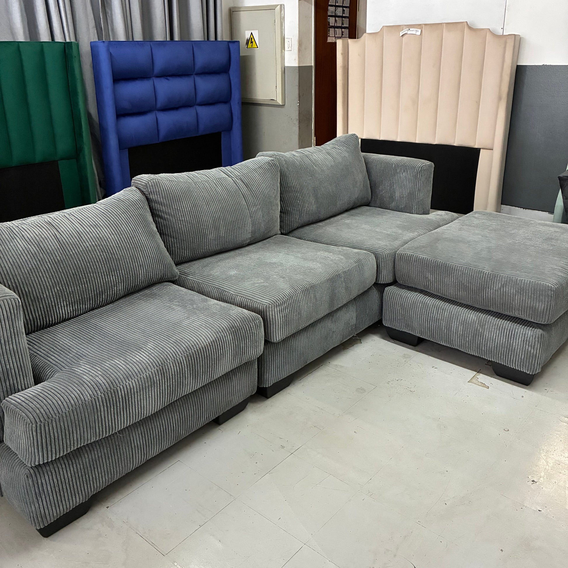 L-shaped couch
